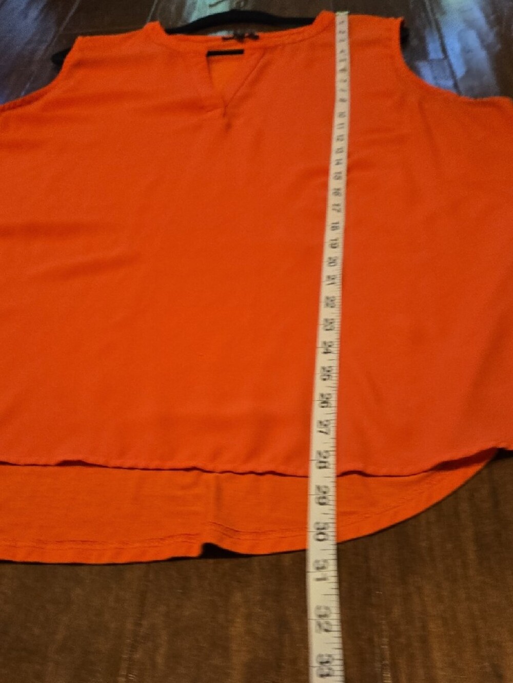 Papermoon Coral Sleeveless V-neck Top Size 3X - Picture 6 of 9